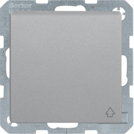 Berker SCHUKO-Steckdose M3m. Klappdeckel Q.1/Q.3 alu samt lackiert