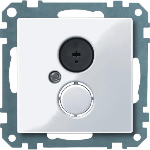 Merten Lautsprechersteckdose 296925 aktivweiss glaenzend System M