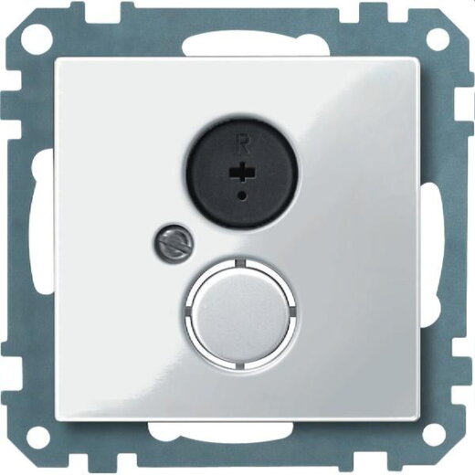 Merten Lautsprechersteckdose 296919 polarweiss glaenzend System M