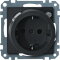 Merten SCHUKO-Steckdoseneinsatz 232814 anthrazit System M