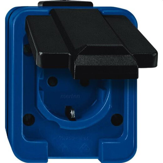 Merten Steckdose 289378 blau SCHLAGFEST