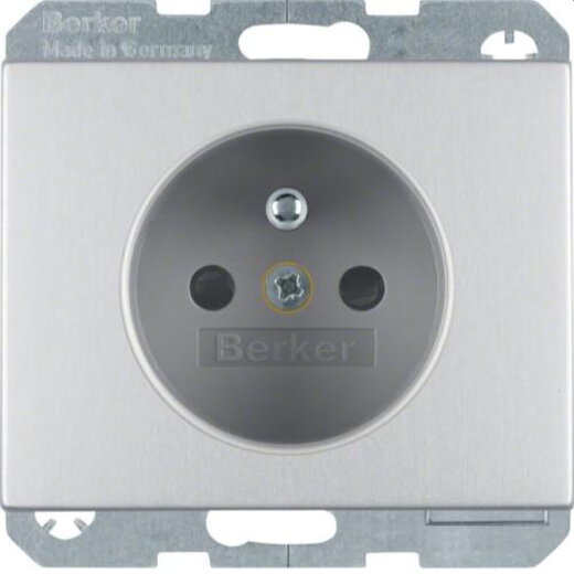 Berker SCHUKO-Steckdose M36768757003 alu