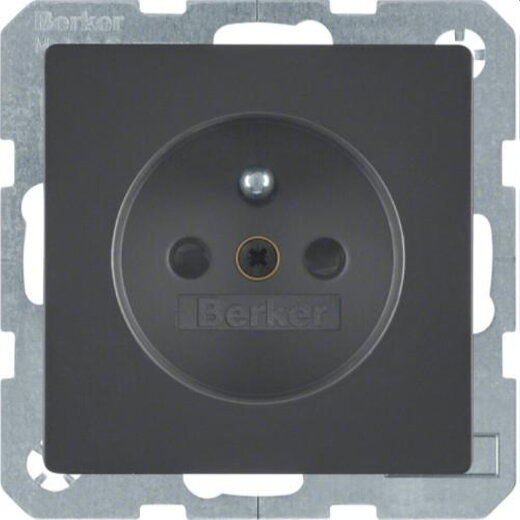 Berker SCHUKO-Steckdose M36768766086 anthrazit samt