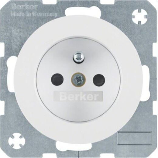Berker SCHUKO-Steckdose M36765762089 polarweiss glaenzend