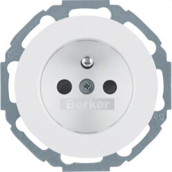 Berker SCHUKO-Steckdose M36765792089 polarweiss glaenzend