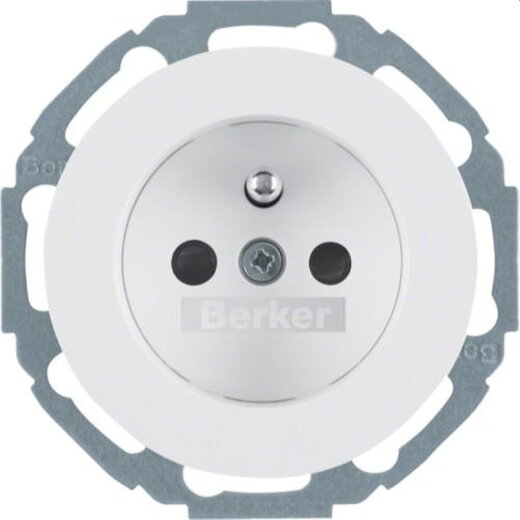Berker SCHUKO-Steckdose M36768792089 polarweiss glaenzend