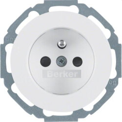 Berker SCHUKO-Steckdose M36768792089 polarweiss glaenzend