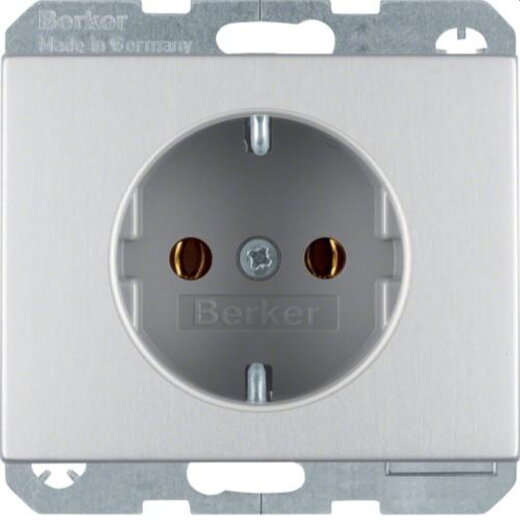 Berker SCHUKO-Steckdose M347157003 alu