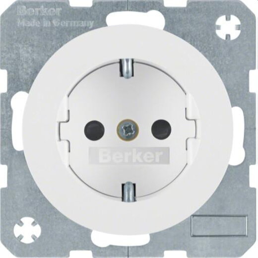 Berker SCHUKO-Steckdose M341232089 polarweiss glaenzend