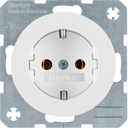 Berker SCHUKO-Steckdose M341432089 polarweiss glaenzend
