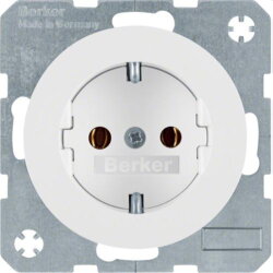 Berker SCHUKO-Steckdose M341432089 polarweiss glaenzend