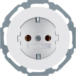 Berker SCHUKO-Steckdose M341452089 polarweiss glaenzend