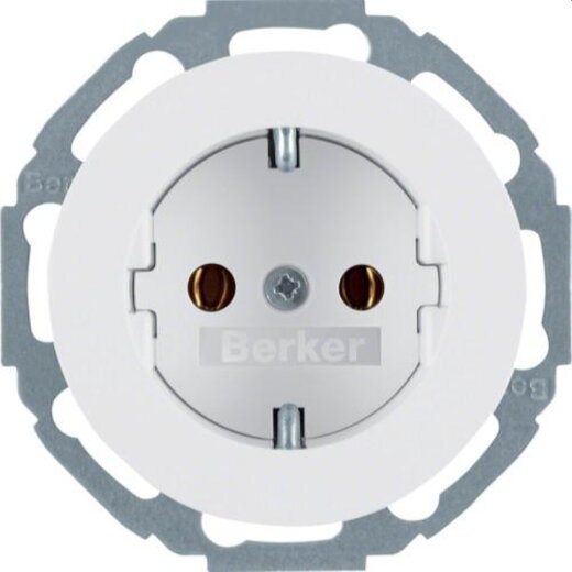 Berker SCHUKO-Steckdose M347552089 polarweiss glaenzend