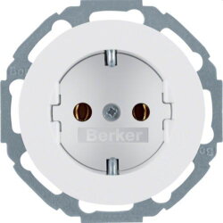 Berker SCHUKO-Steckdose M347552089 polarweiss glaenzend
