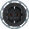 Berker SCHUKO-Steckdose M347552045 schwarz glaenzend