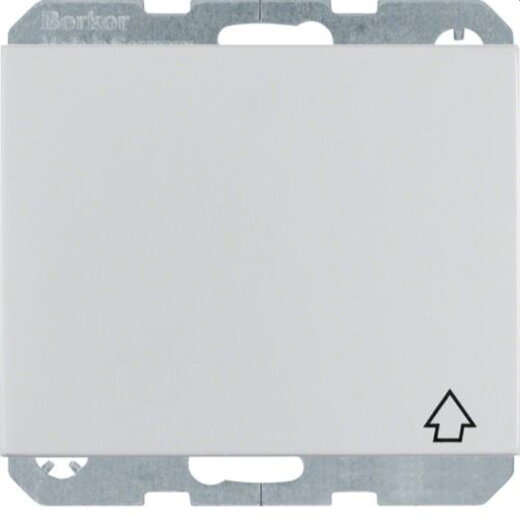 Berker SCHUKO-Steckdose M347517103 Klappdeckel K.5 Aluminium