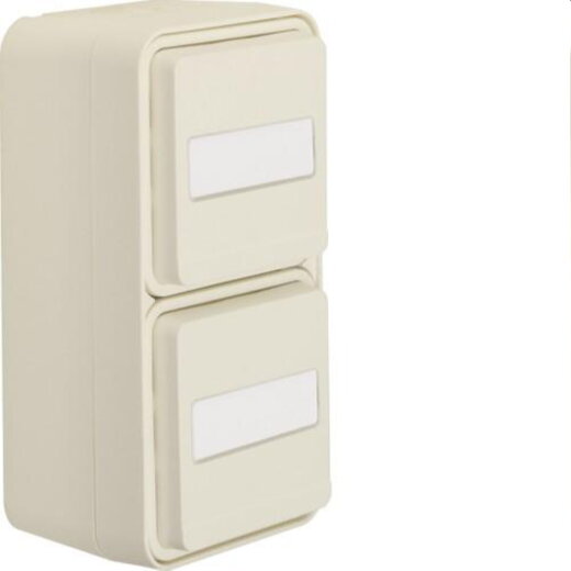 Berker SCHUKO-Steckdose M347703532 2fach senkrecht weiss