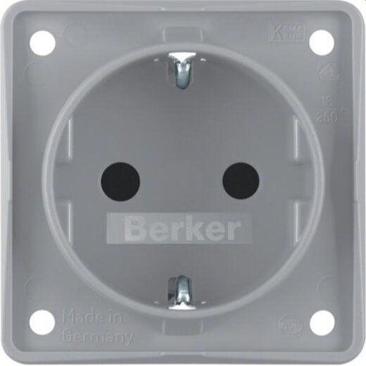 Berker SCHUKO-Steckdose M3947792506 grau matt