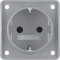 Berker SCHUKO-Steckdose M3947792506 grau matt
