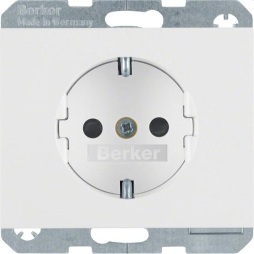 Berker SCHUKO-Steckdose M341357009 polarweiss glaenzend