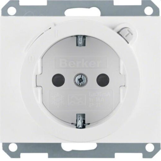 Berker SCHUKO-Steckdose M347087009 polarweiss glaenzend