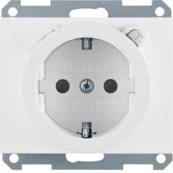 Berker SCHUKO-Steckdose M347087009 polarweiss glaenzend
