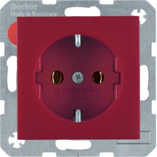 Berker SCHUKO-Steckdose M341431912 rot matt