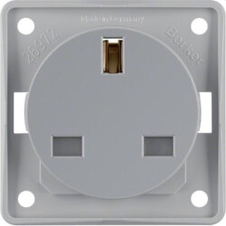 Berker Steckdose M3962622506 grau matt British Standard