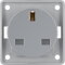 Berker Steckdose M3962622506 grau matt British Standard