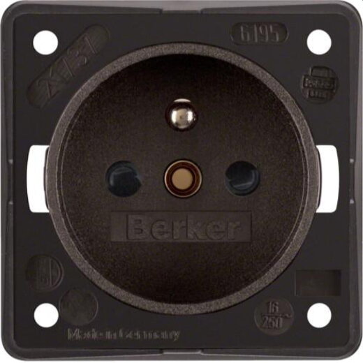 Berker Steckdose M3961952501 braun matt