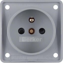 Berker Steckdose M3961952506 grau matt
