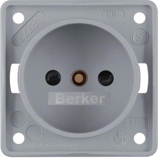 Berker Steckdose M3961942506 grau matt