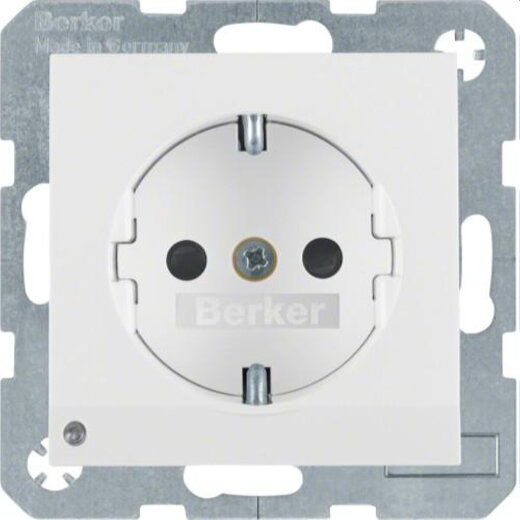 Berker SCHUKO-Steckdose M341098989 polarweiss glaenzend