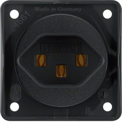 Berker Steckdose M3962592503 Schweiz schwarz matt