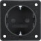 Berker SCHUKO-Steckdose M3947792503 schwarz matt