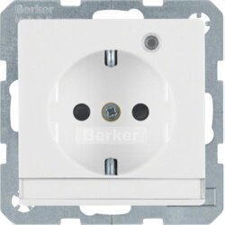Berker SCHUKO-Steckdose M341106089 polarweiss samt