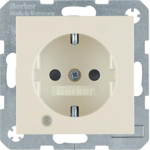 Berker SCHUKO-Steckdose M341108982 weiss glaenzend
