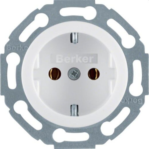 Berker SCHUKO-Steckdose M3414520 polarweiss glaenzend