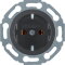 Berker SCHUKO-Steckdose M3414521 schwarz glaenzend