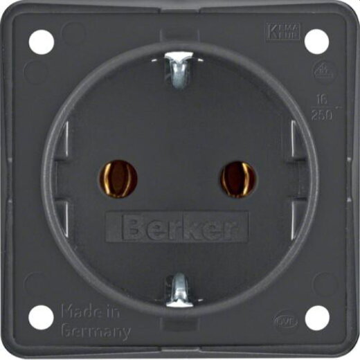 Berker SCHUKO-Steckdose M3947782505 anthrazit matt