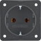Berker SCHUKO-Steckdose M3947782505 anthrazit matt
