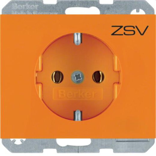 Berker SCHUKO-Steckdose M347157014 orange glaenzend