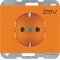 Berker SCHUKO-Steckdose M347157014 orange glaenzend