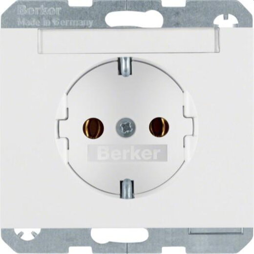 Berker SCHUKO-Steckdose M347397009 polarweiss glaenzend