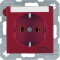 Berker SCHUKO-Steckdose M347501915 EDV rot matt