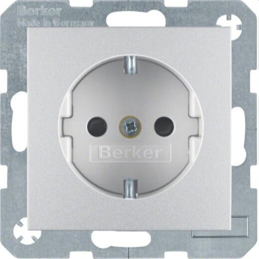 Berker SCHUKO-Steckdose M341231404 alu matt