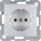 Berker SCHUKO-Steckdose M341231404 alu matt