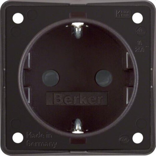 Berker SCHUKO-Steckdose M3947792501 braun matt