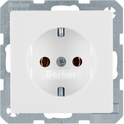 Berker SCHUKO-Steckdose M341436089 polarweiss samt