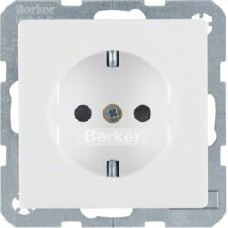 Berker SCHUKO-Steckdose M341236089 polarweiss samt